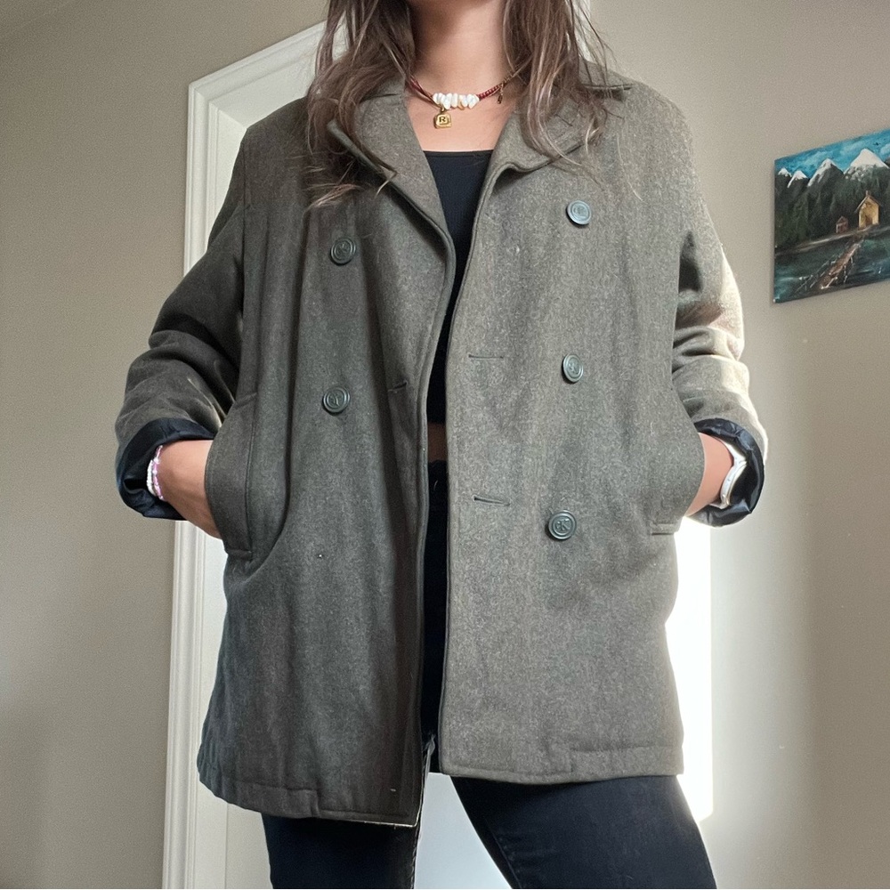Calvin Klein Dark Green Coat